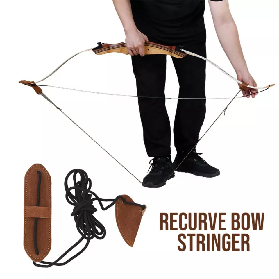 Handmade Leather Bow Stringer for Recurve Longbows