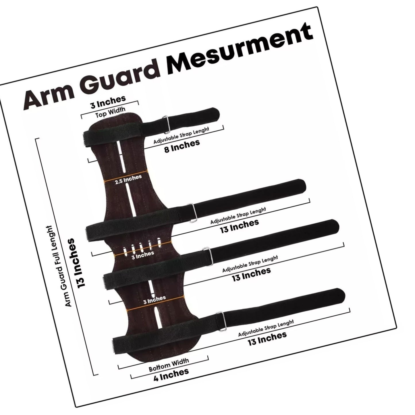 Suede Leather Arm Guard Traditional Archery Hunting Protection