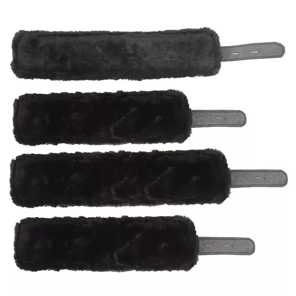 4 Pieces Genuine Cowhide Leather Wrist Ankle Cuffs BD*SM Restraint Set Handmade