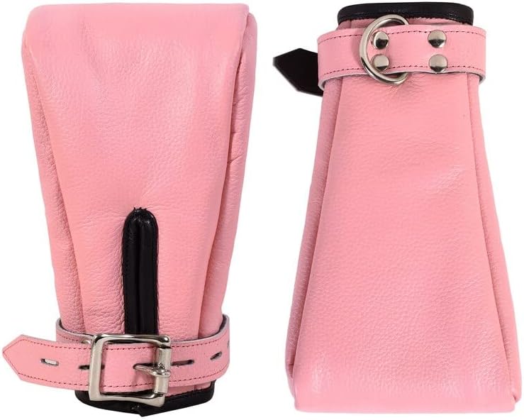 Padded Leather Mittens Set of 2 Restraint Gloves Handmade