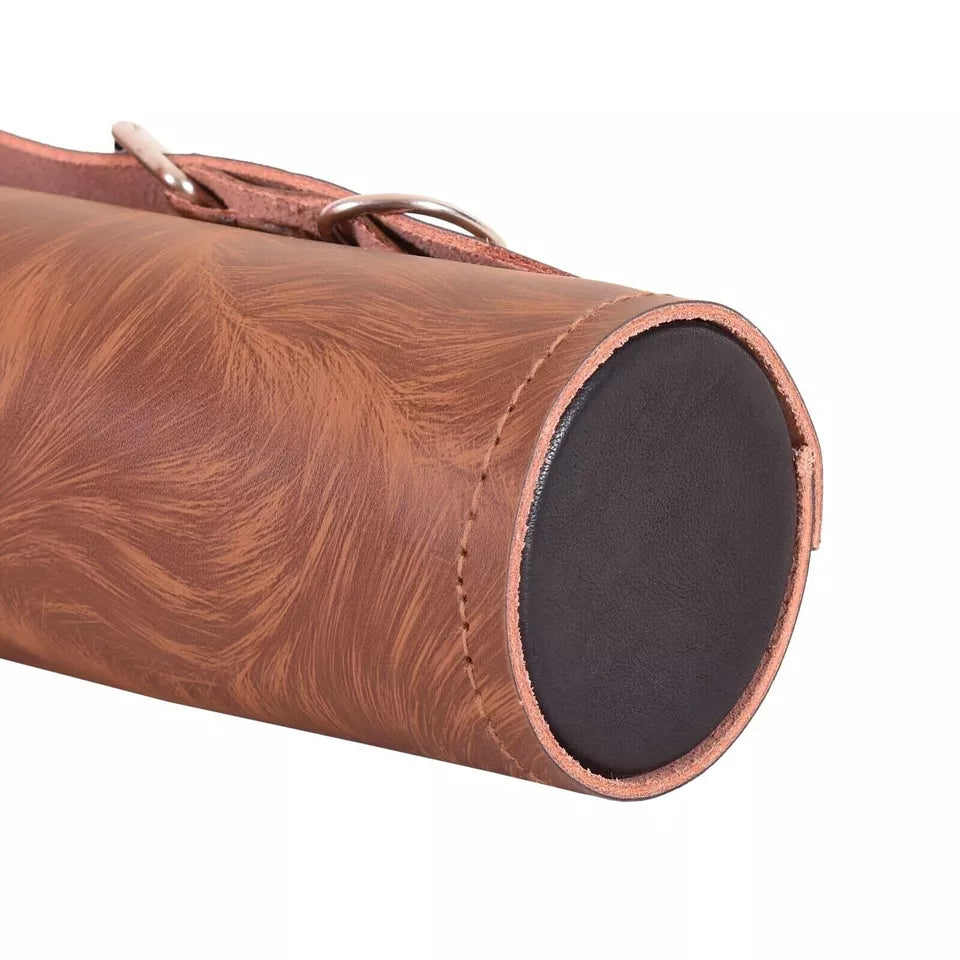 Premium Handmade Brown Cowhide Leather Archery Quiver for Hunting