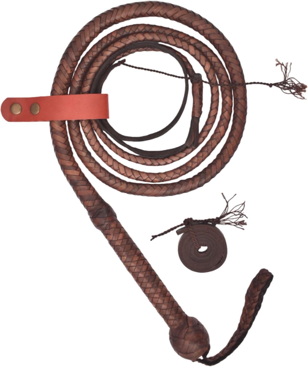 4 Feet to 16 Feet Handmade Kangaroo Hide Leather Bullwhip 16 Plait Indiana Jones Style Bull whip