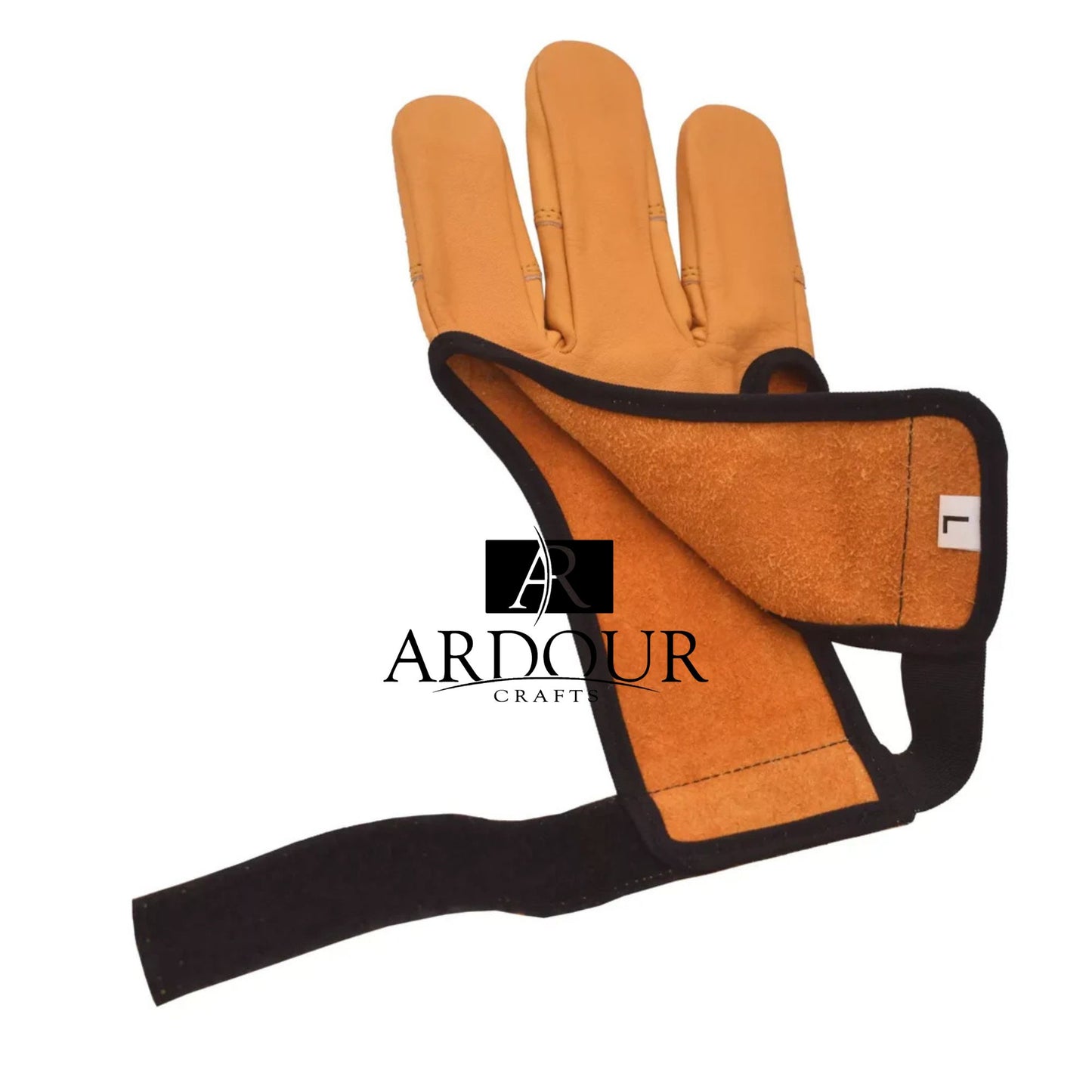 Handmade Archery Three Finger Leather Glove