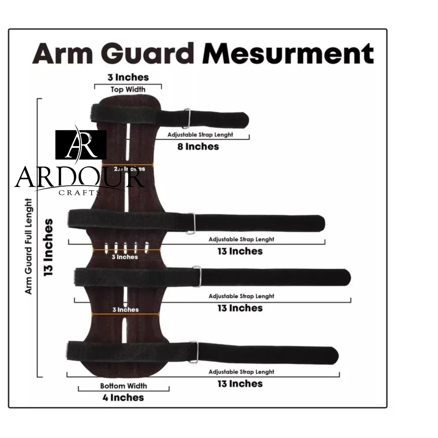 Suede Leather Arm Guard Traditional Archery Hunting Protection