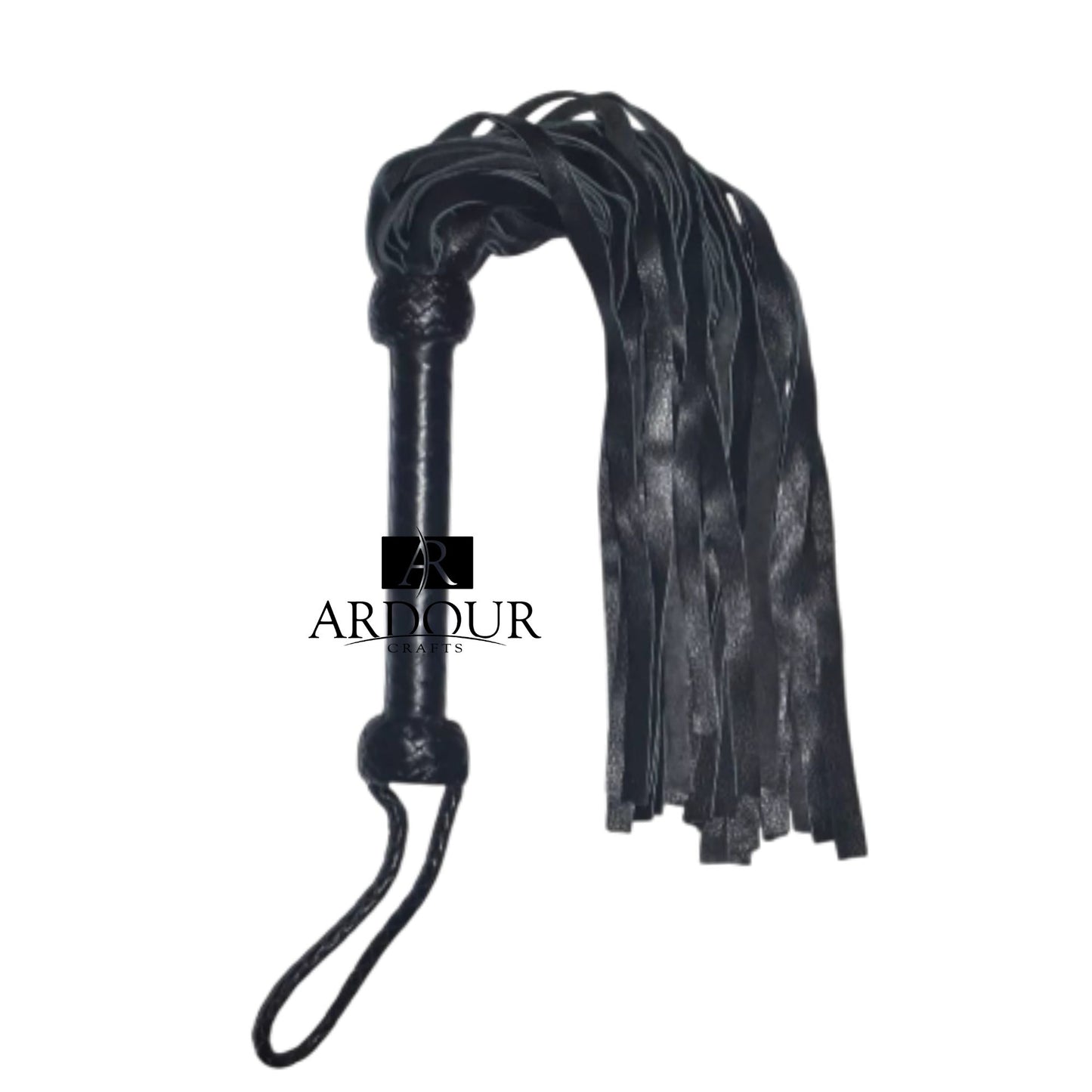 Genuine Cowhide Leather Flogger 35 Thick Tails Heavy Trudy Impact Whip Handmade