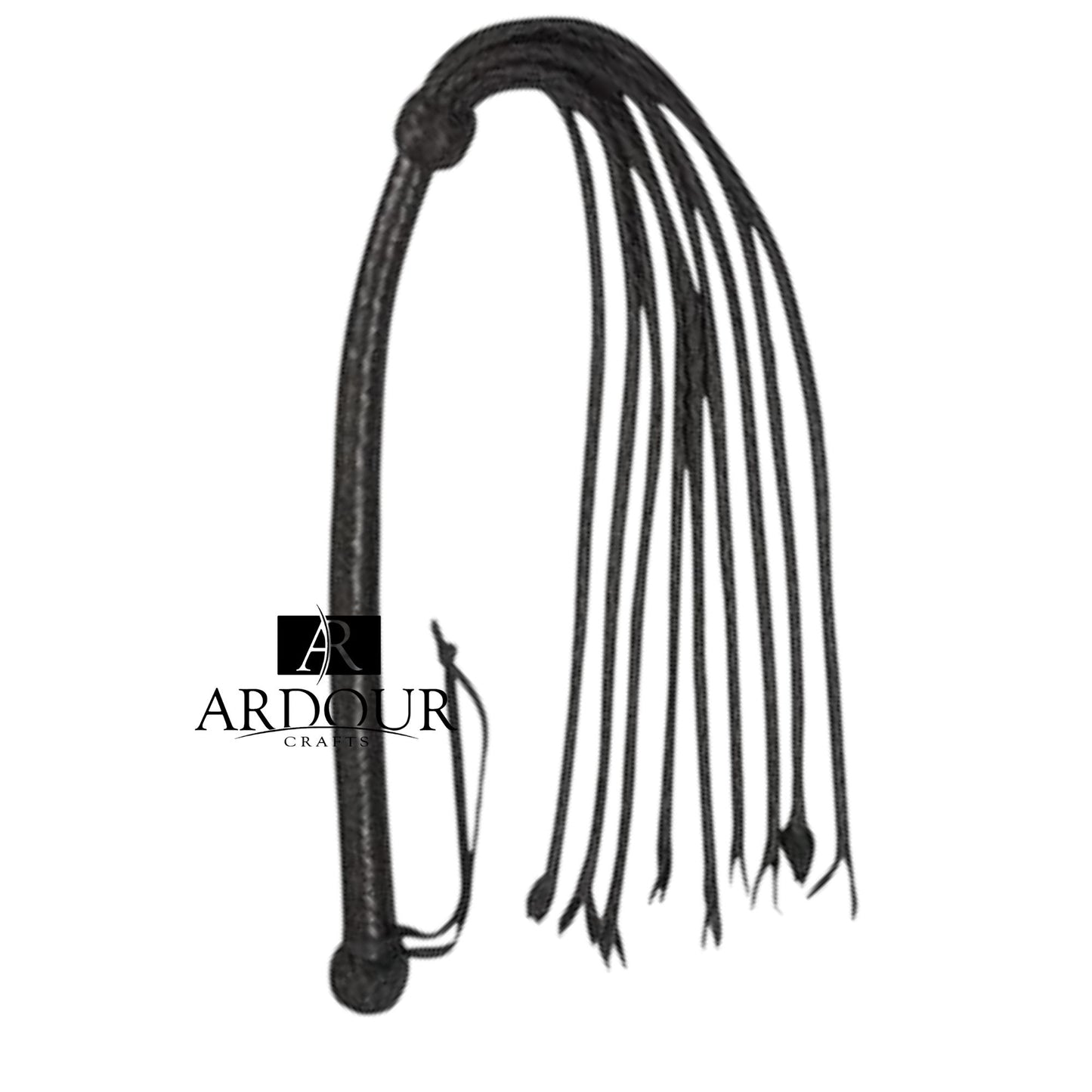 Genuine Bullhead Leather Flogger Whip 9 Braided Tails Real Leather Construction