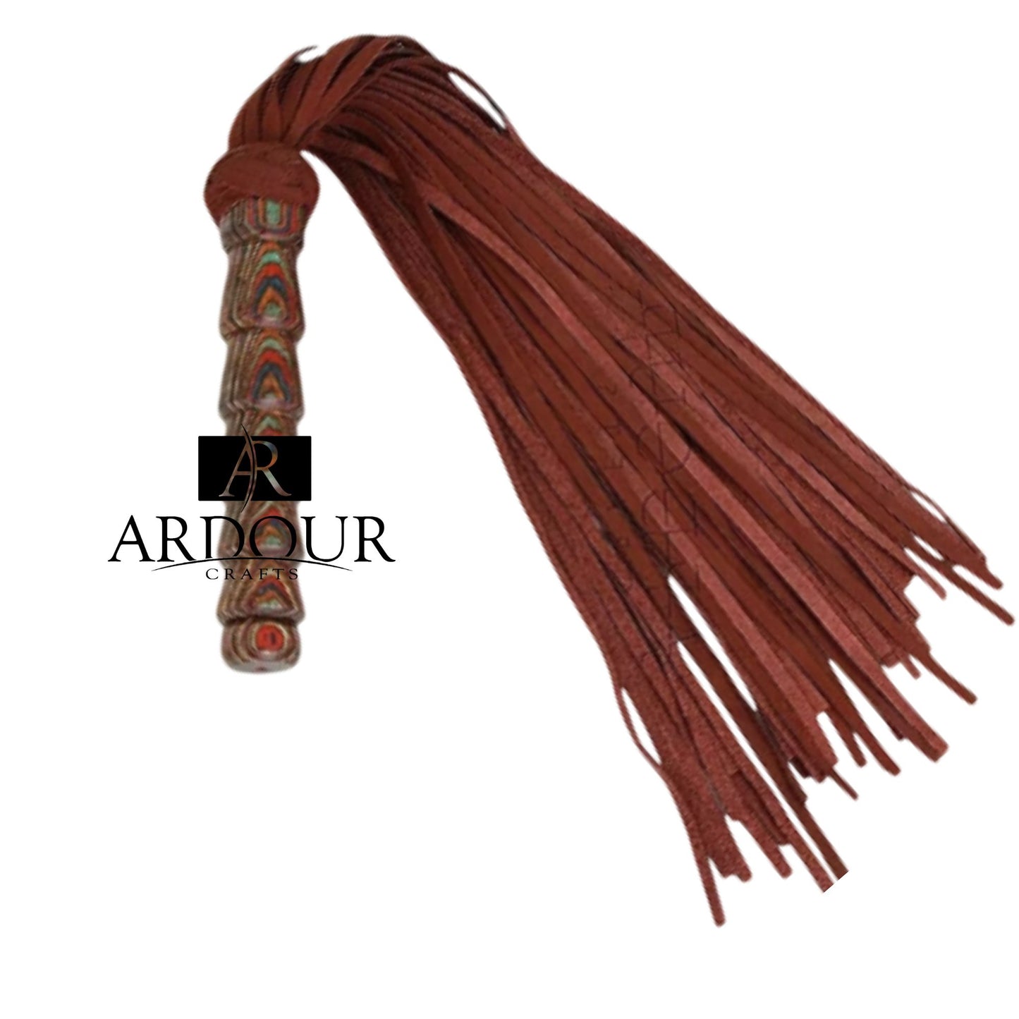 Genuine Cowhide Leather Flogger Whip 50 Thick Tails for Heavy Thuds Impact Play