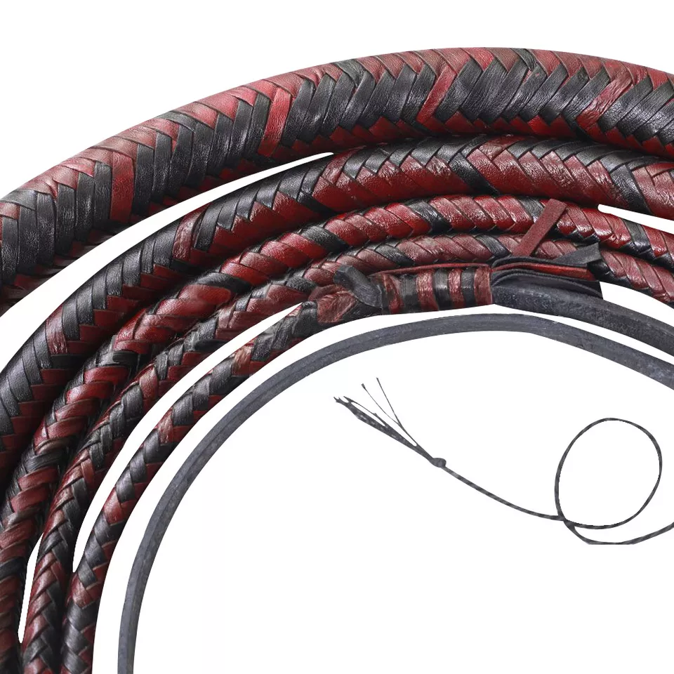Kangaroo Hide BULLWHIP 04 to 16 Feet Long 16 Plaits Indian Jones BULLWHIP