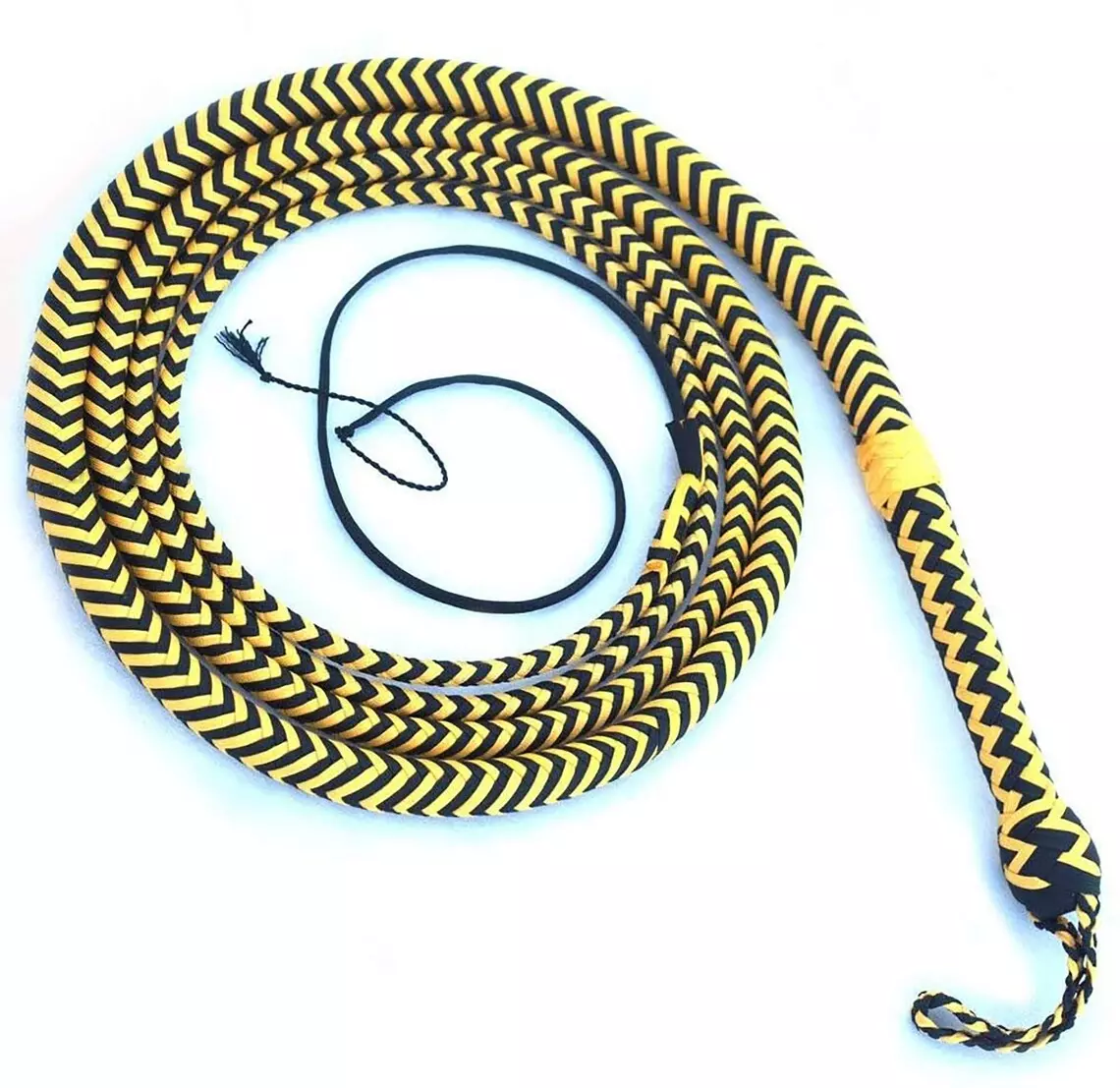 Indiana Jones Bull Whip 04 to 16 Feet Long 16 Strands Nylon Para-cord Bullwhip