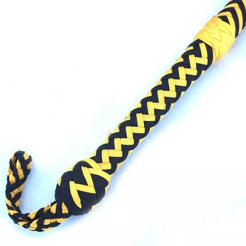 Indiana Jones Bull Whip 04 to 16 Feet Long 16 Strands Nylon Para-cord Bullwhip