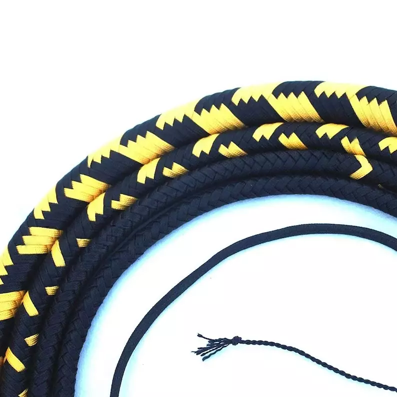 Indiana Jones Bull Whip 04 to 16 Feet Long 16 Strands Nylon Para-cord Bullwhip