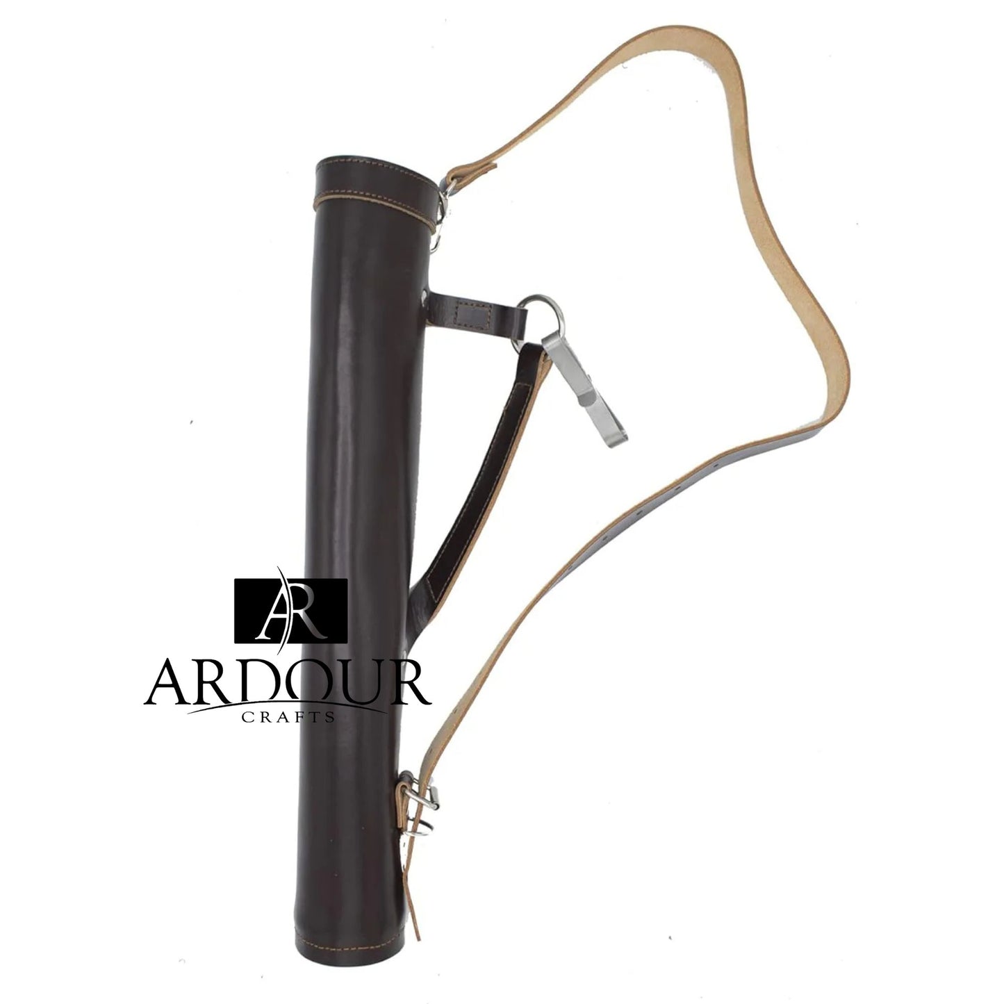 Handmade Genuine Leather Traditional Back Arrow Quiver