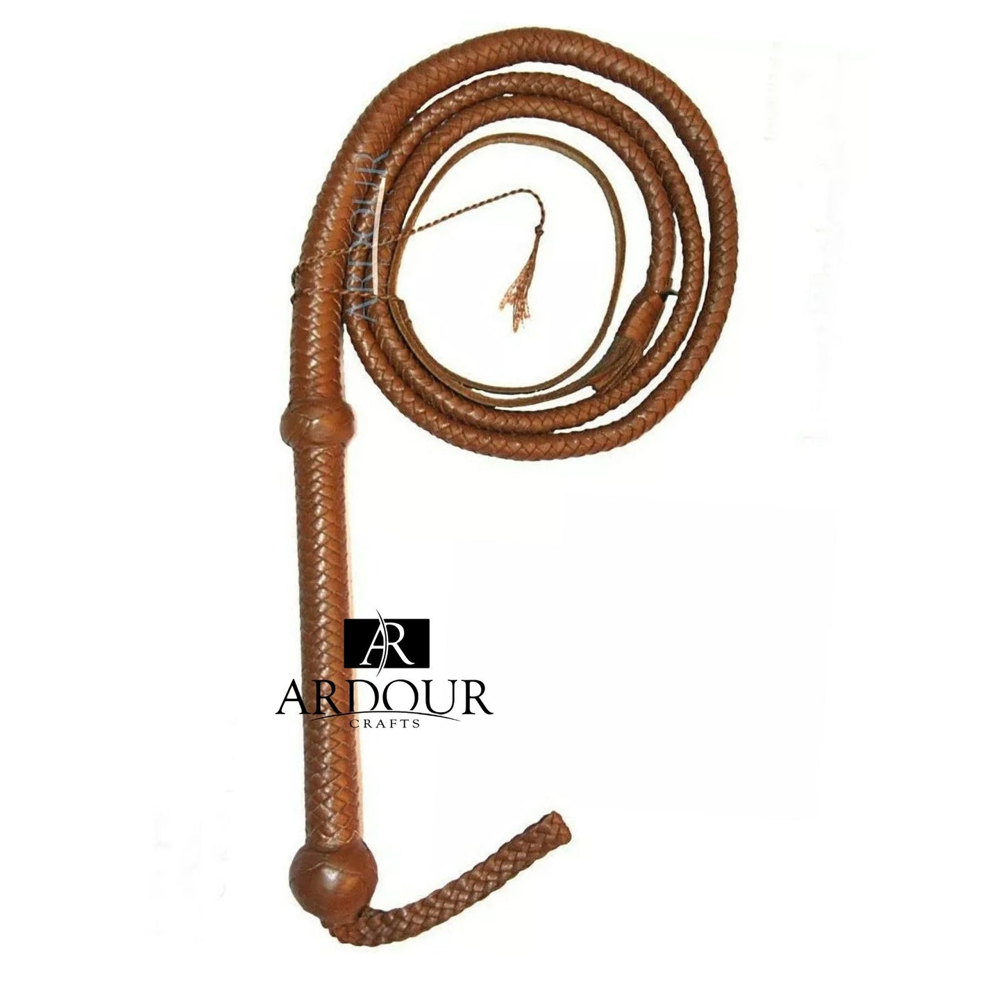 6 Feet Genuine Cowhide Leather Handmade Indiana Jones 12 Plait Bull Whip