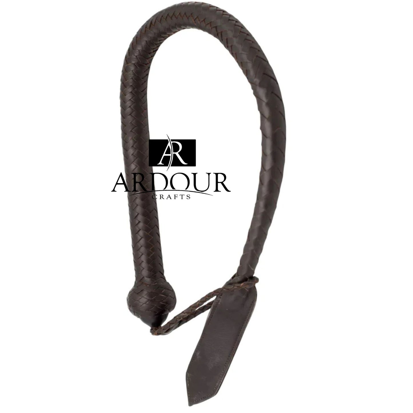 3 Feet Genuine Cow Hide Leather Bullwhip 16 Plait Dragon Tail Style