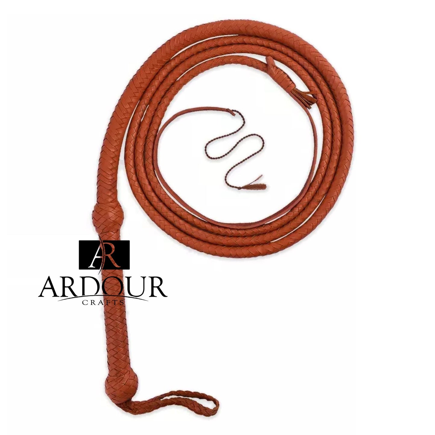 Cow Hide Leather BULL WHIP 04 to 10 Feet Long 12 Plaits Indiana Jones Whip