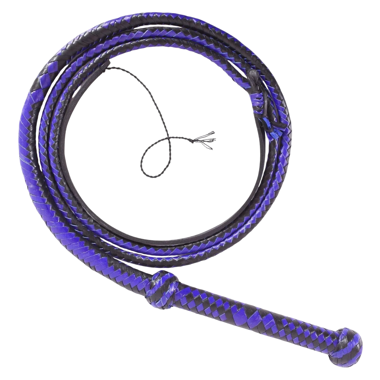 6 Feet Handcrafted Cowhide Leather Bullwhip 12 Plait Purple Precision Performance Durability