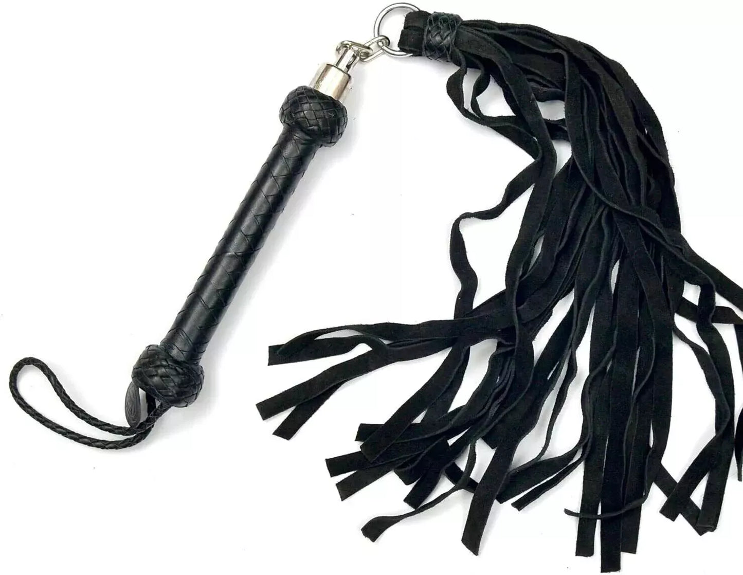 Handmade Cowhide Suede Leather Flogger Durable Soft Elegant Design