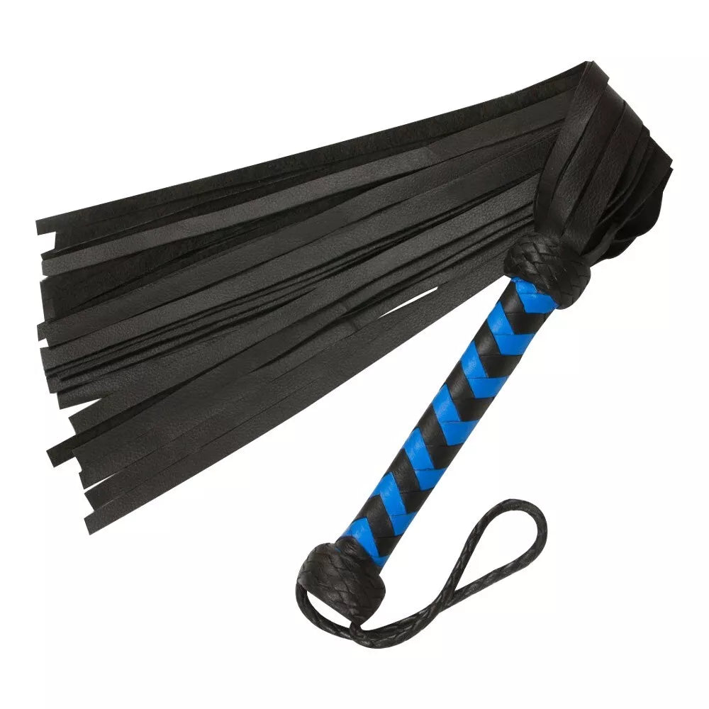 *BDSM* Cowhide Leather Flogger 25 Thick Tails for Heavy Thud Impact