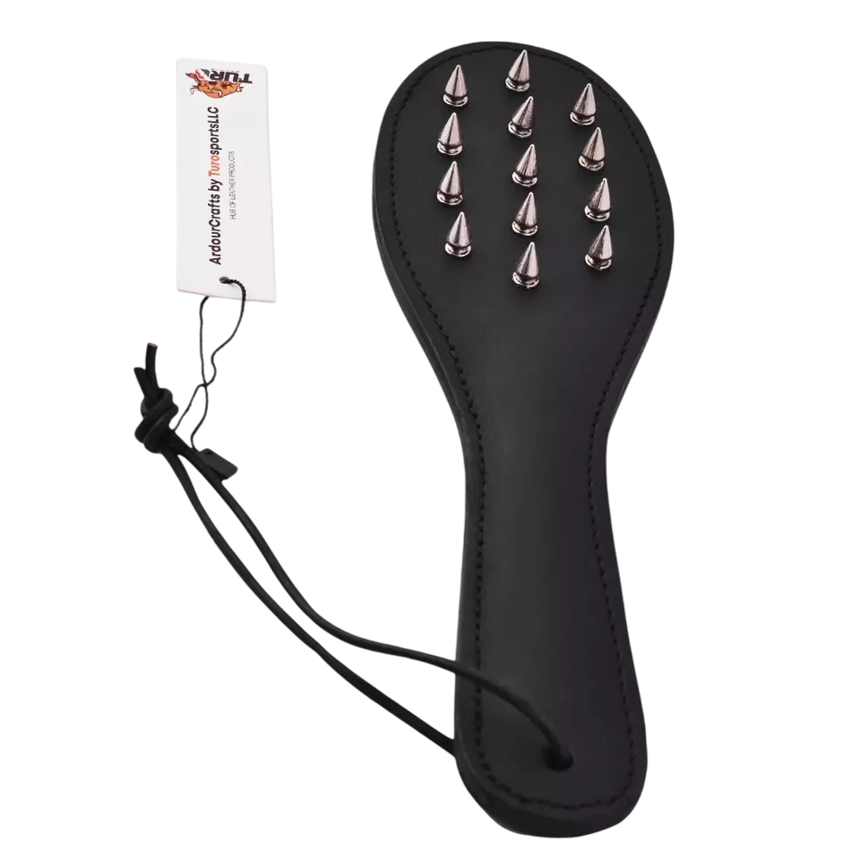 Real Cow Leather Spiked Paddle Belting Leather Slapper BD*SM Paddles for Couples