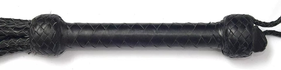 Purple Suede Leather Flogger 9 Rose Tail Heavy Duty Impact Whip Handmade