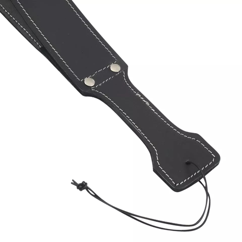 BD*SM Genuine Handmade Leather Spanking Paddle Slapper, Whip for Slave Play
