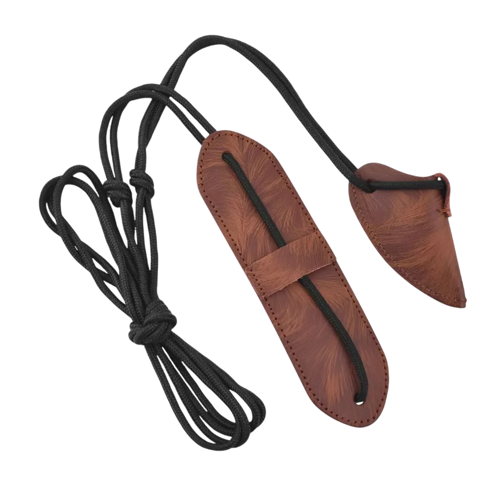 Leather Bow Stringer Safe Effortless Bow Stringing Tool for Recurve Longbow Traditional Bows