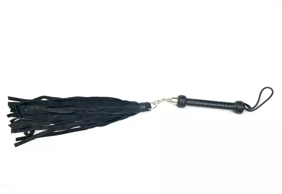Handmade Cowhide Suede Leather Flogger Durable Soft Elegant Design