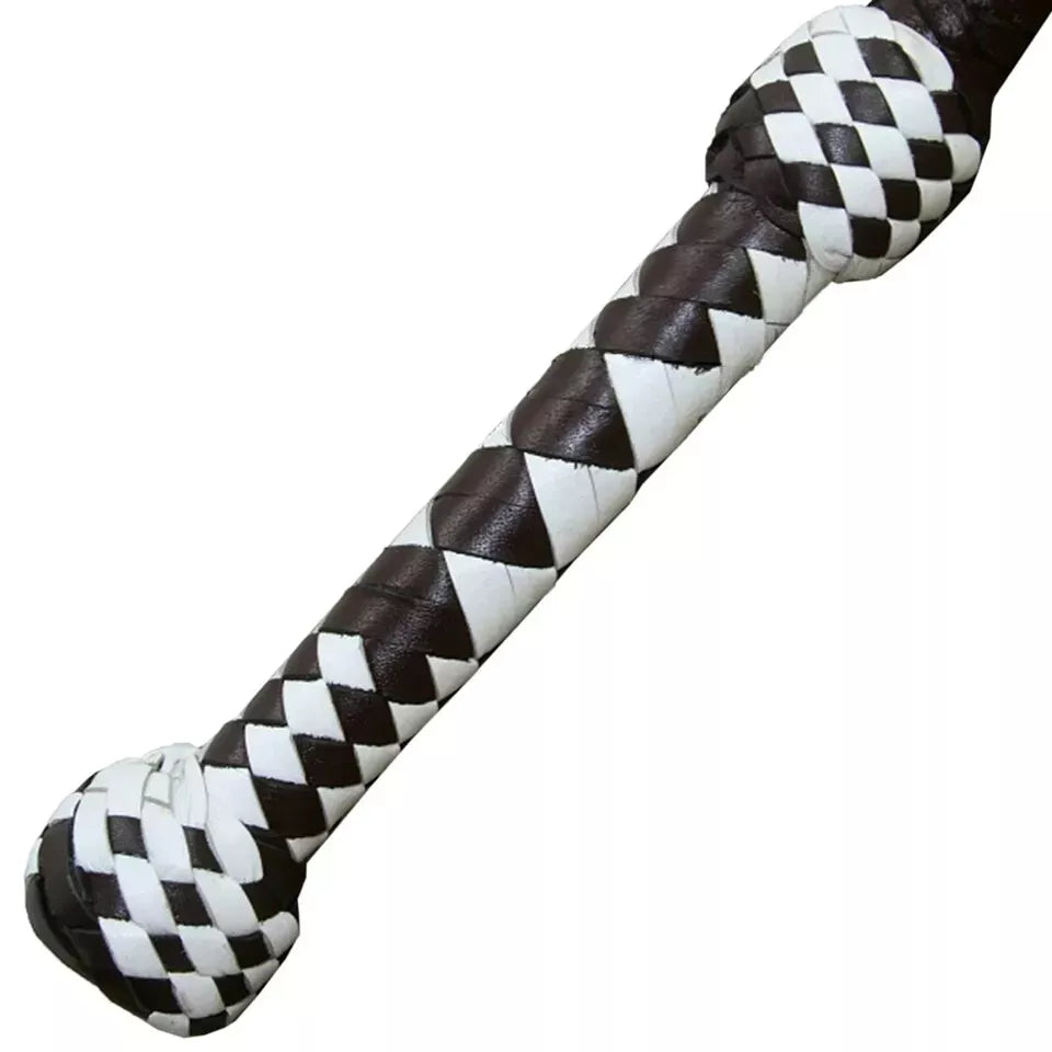 Handcrafted Genuine Cowhide Leather Bullwhip 4 Feet 12-Plait Overlay Durable Ergonomic Design