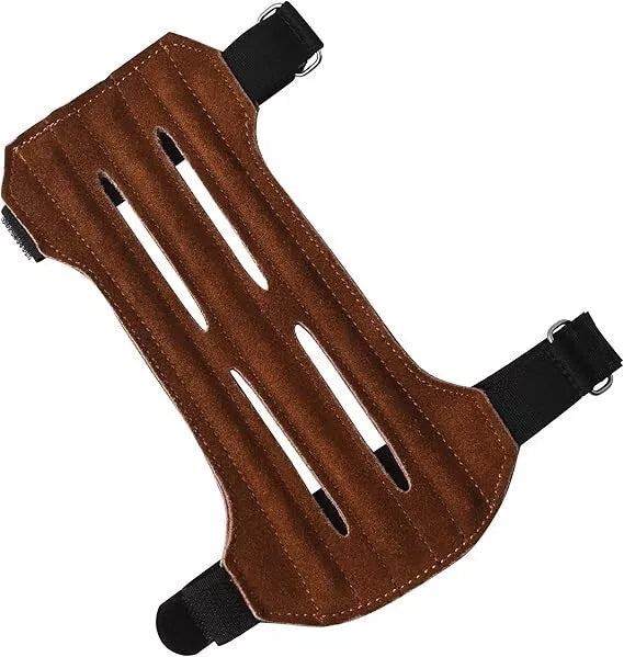 Suede Leather Archery Arm Guard Adjustable Handmade