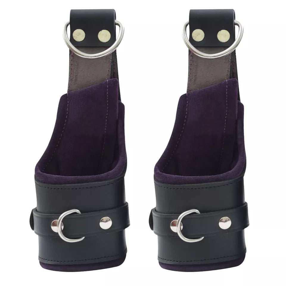Cowhide Leather Wrist Ankle Cuffs BD*SM Restraint Set Handmade