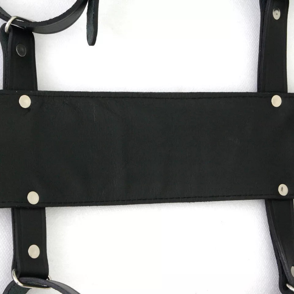 BD*SM Real Cowhide Leather Restraints Wrist Neck Arm Cuffs Adjustable Handmade