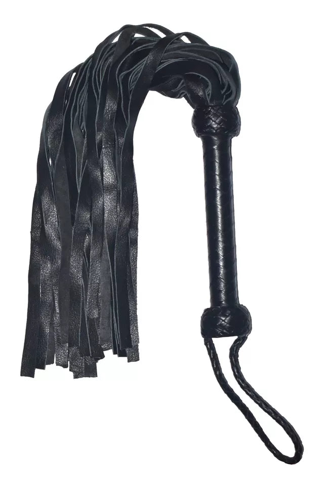 Genuine Cowhide Leather Flogger 35 Thick Tails Heavy Trudy Impact Whip Handmade