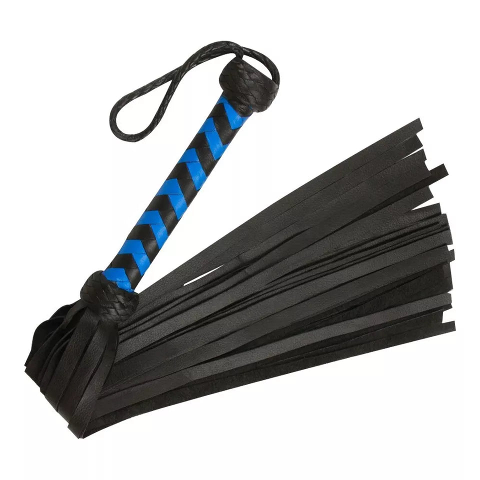 *BDSM* Cowhide Leather Flogger 25 Thick Tails for Heavy Thud Impact