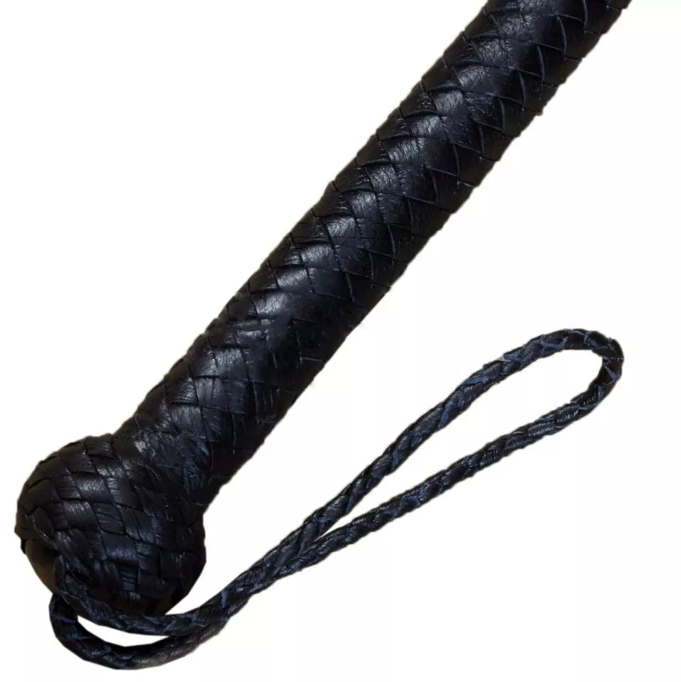 8 Feet Handcrafted Cowhide Leather Bullwhip 12 Plait Design Indiana Jones Inspired