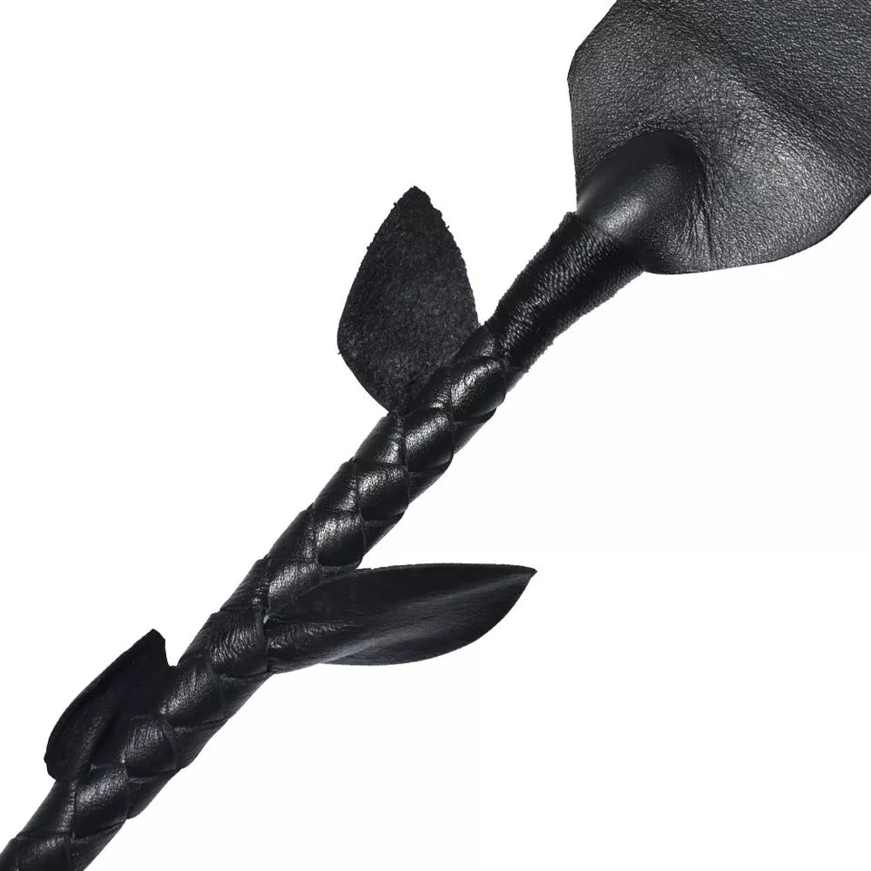 18" Braided Cowhide Leather Riding Crop Dragon Tail Whip