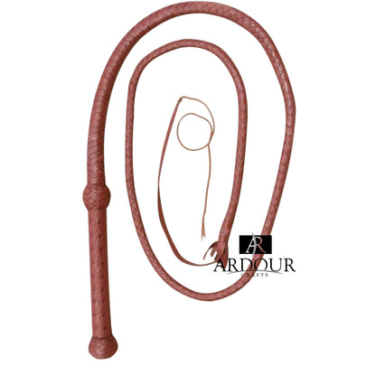 6 Feet 12 Plait Braided Bullwhip Handmade Genuine Leather Bull Whip Handmade