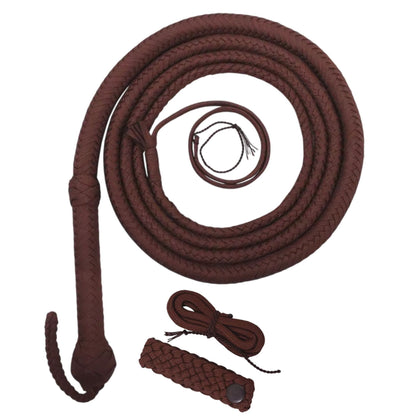 Bullwhip Indiana Jones Style 04 to 16 Feet Long 16 Strands Nylon Para-cord Bull Whip
