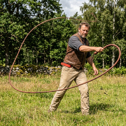 4 Feet to 16 Feet Handmade  Kangaroo Hide Leather Bullwhip 16 Plait Indiana Jones Style Bull whip