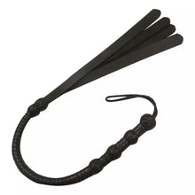 Handmade Genuine Leather Braided Flogger 4 Tail Slapper Whip