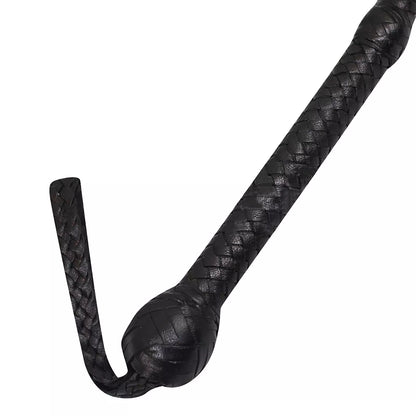 Cowhide Leather Indiana Jones Style Bullwhip 4 Feet to 16 Feet Long 16 Plait Bull Whip