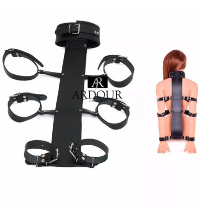 BD*SM Real Cowhide Leather Restraints Wrist Neck Arm Cuffs Adjustable Handmade