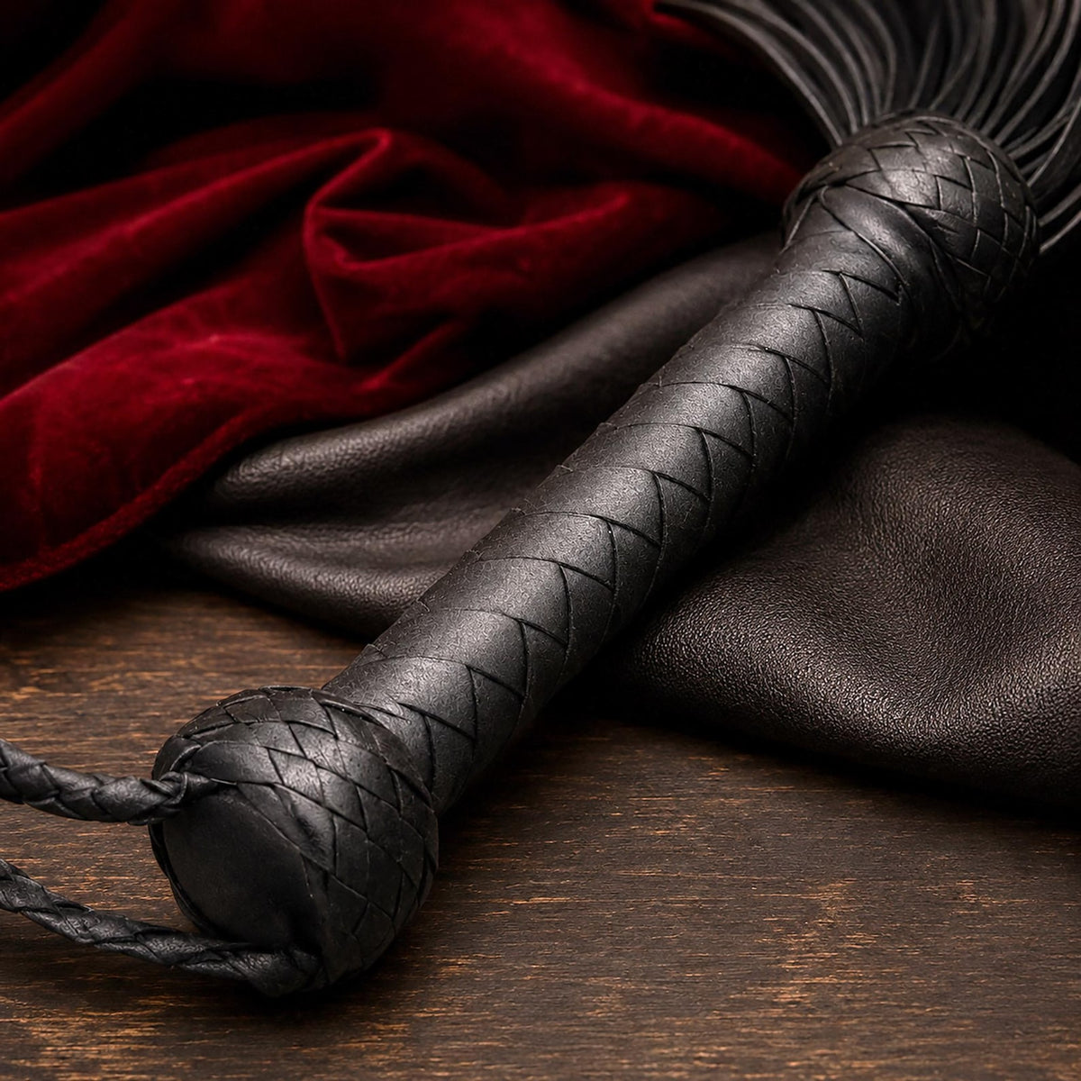 100 Falls Genuine Cowhide Leather Lace Flogger Heavy Stingy Whip