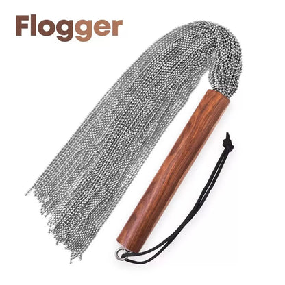Handmade Stainless Steel Chain Flogger 50 Tail Heavy Metal Whip
