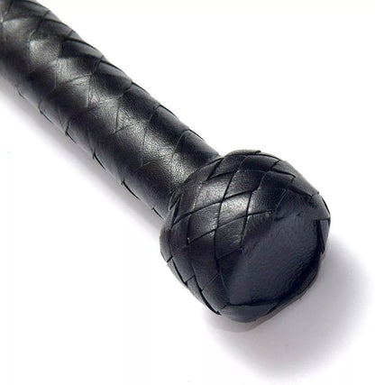 *BDSM* Cowhide Leather Flogger 9 Tails for Heavy Thud Impact Play Handmade
