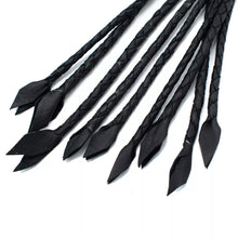 Genuine Bullhead Leather Flogger Whip 9 Braided Tails Real Leather Construction