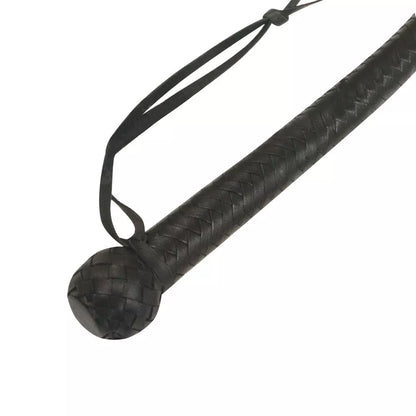 Genuine Bullhead Leather Flogger Whip 9 Braided Tails Real Leather Construction