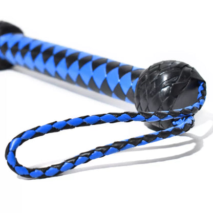 Cat o Nine Tails Flogger Genuine Cowhide Leather Whip for Impact Play