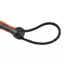 24 Genuine Leather Riding Crop Whip Black Tan Functional Horse Costume Accessory