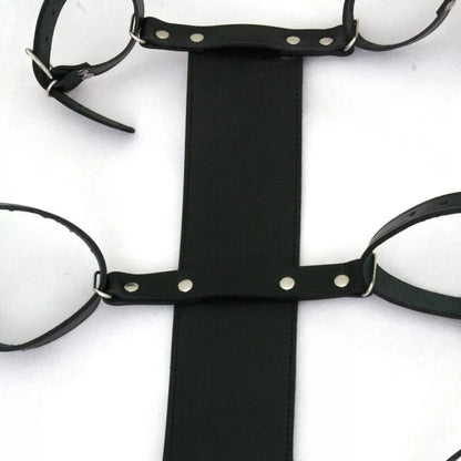 BD*SM Real Cowhide Leather Restraints Wrist Neck Arm Cuffs Adjustable Handmade