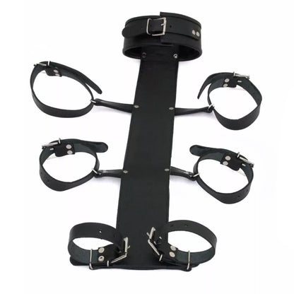 BD*SM Real Cowhide Leather Restraints Wrist Neck Arm Cuffs Adjustable Handmade
